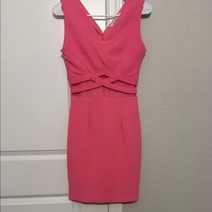 Elegant Pink Sleeveless Dress